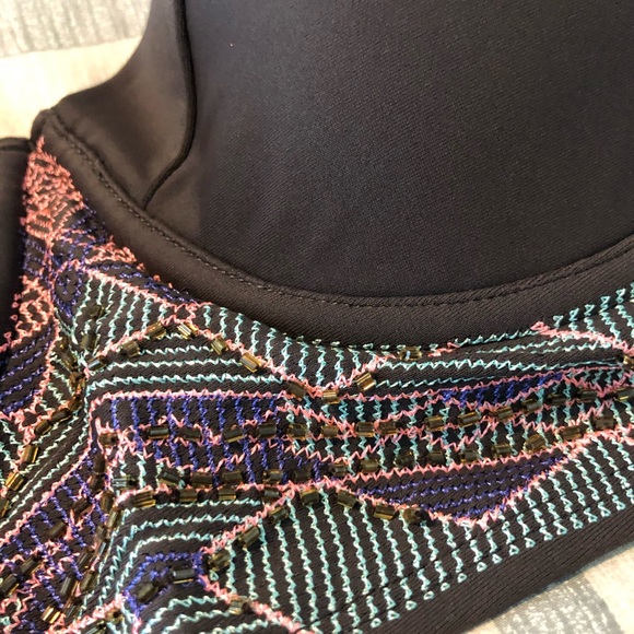 Brown and teal bathing suit - Picture 4 of 6